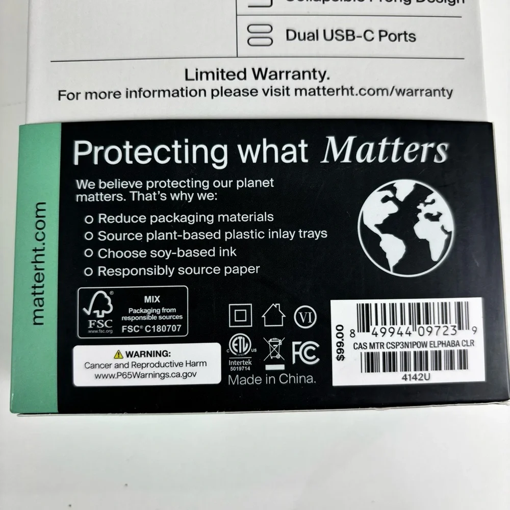 NTT Matter Ht 3-in-1 Clear Case Bundle for iPhone 6.9
